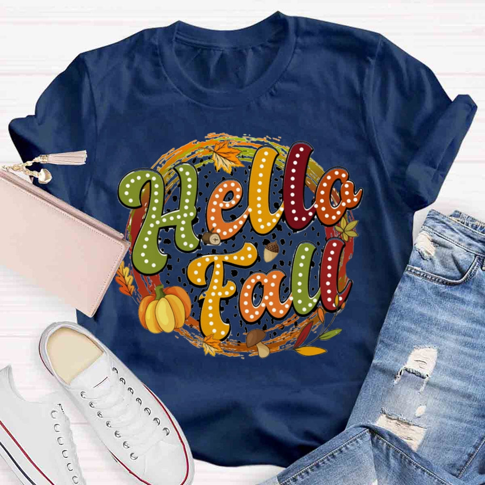 Hello Fall Pumpkin T-shirt