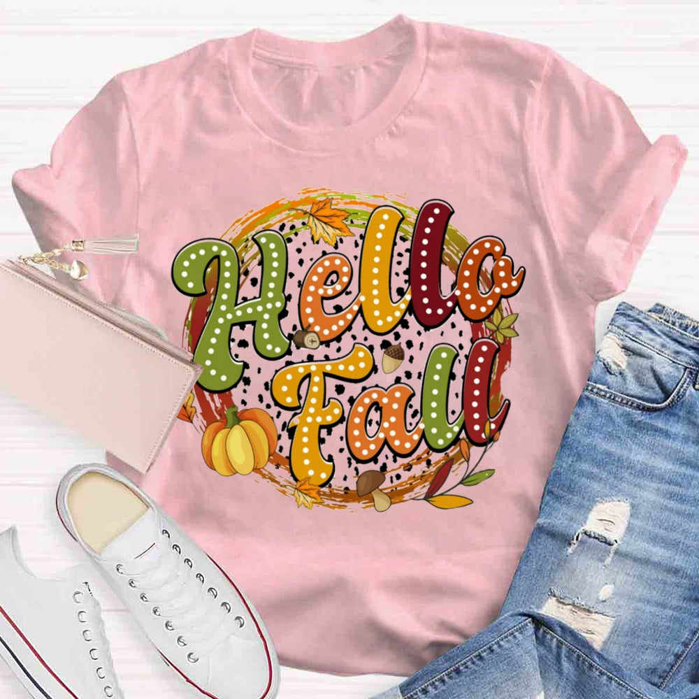 Hello Fall Pumpkin T-shirt