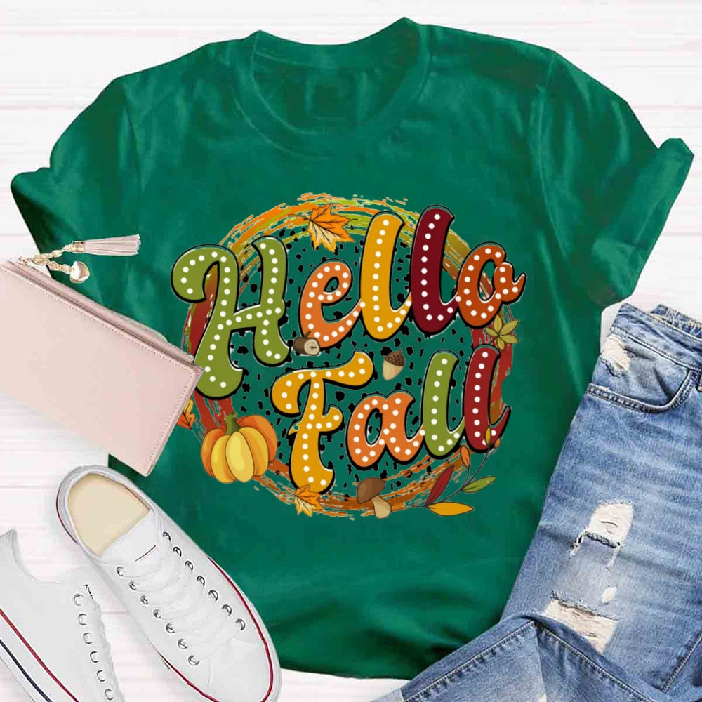 Hello Fall Pumpkin T-shirt