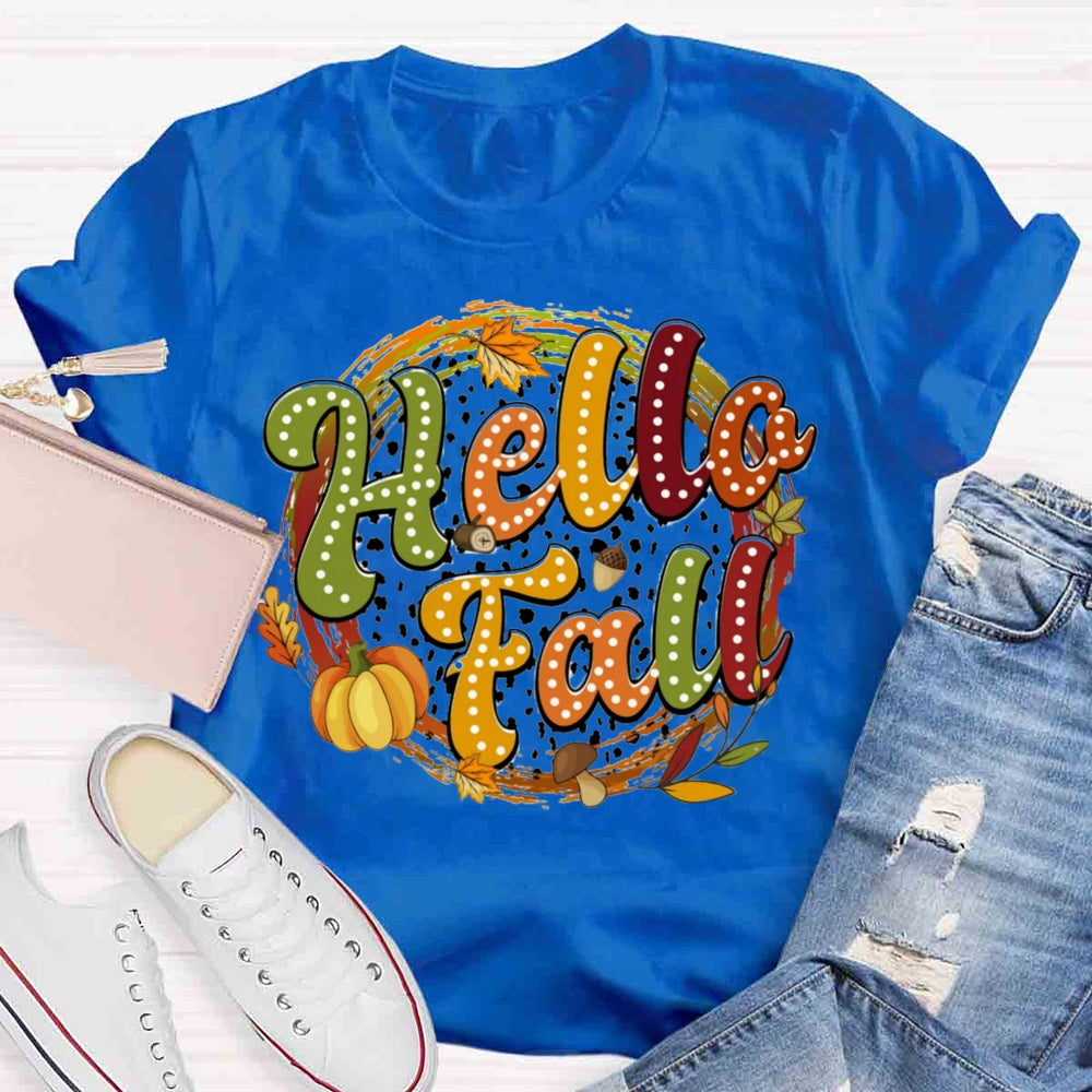 Hello Fall Pumpkin T-shirt