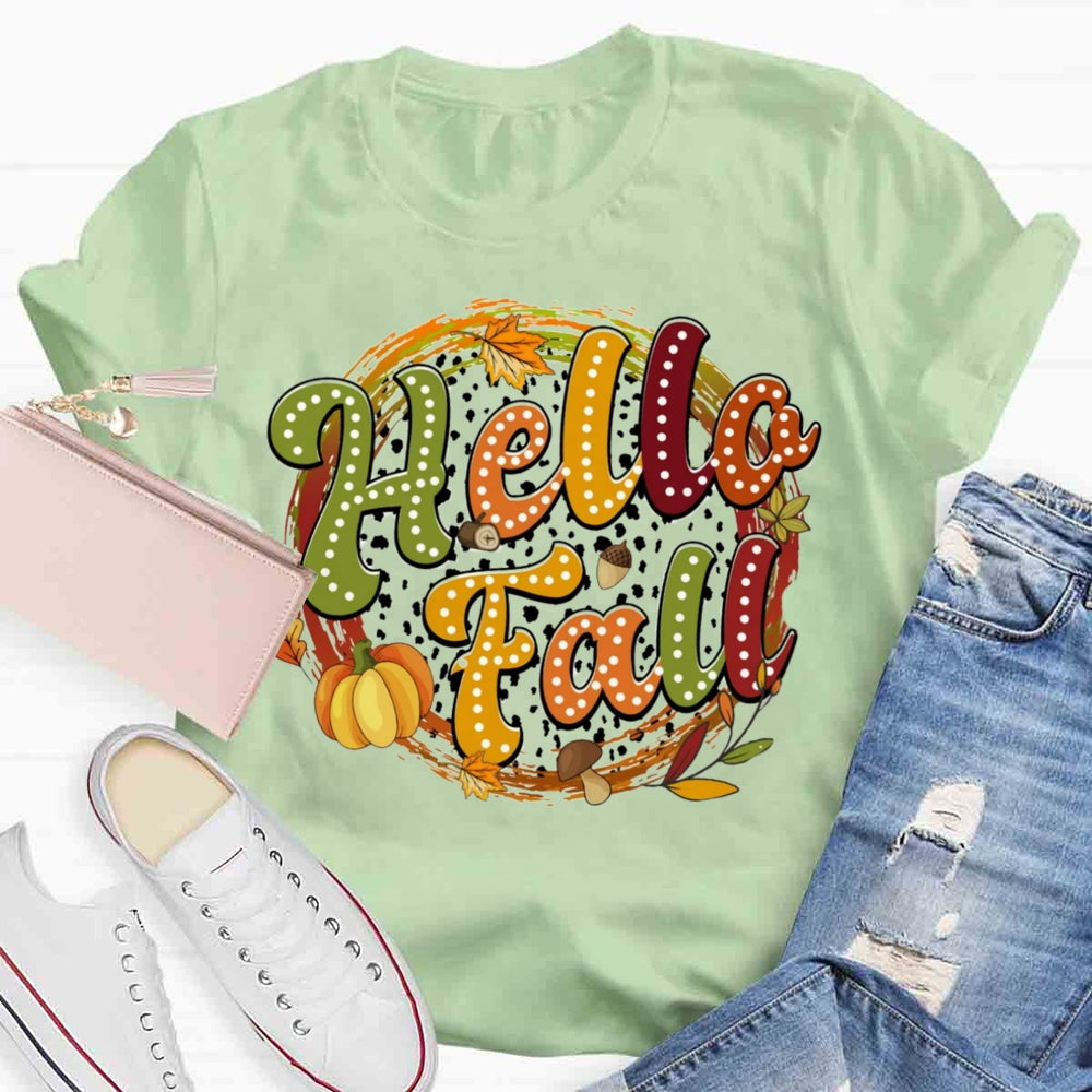 Hello Fall Pumpkin T-shirt