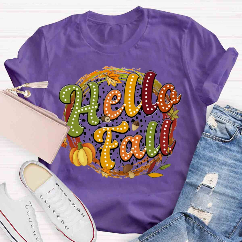 Hello Fall Pumpkin T-shirt