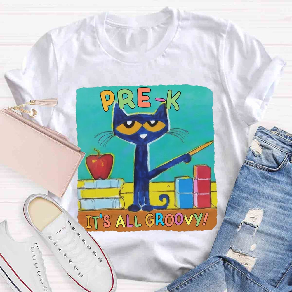 Personalized Grade It's All Groovy Pete The Cat T-shirt