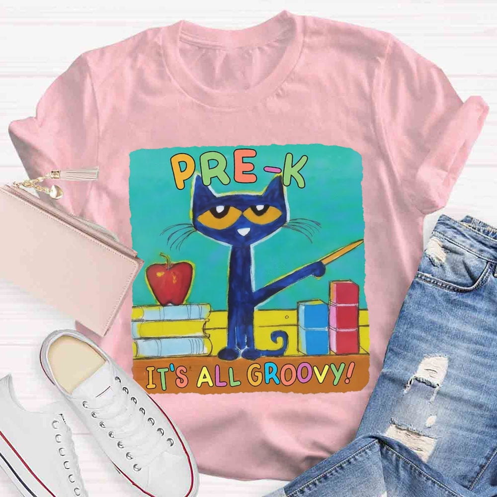 Personalized Grade It's All Groovy Pete The Cat T-shirt