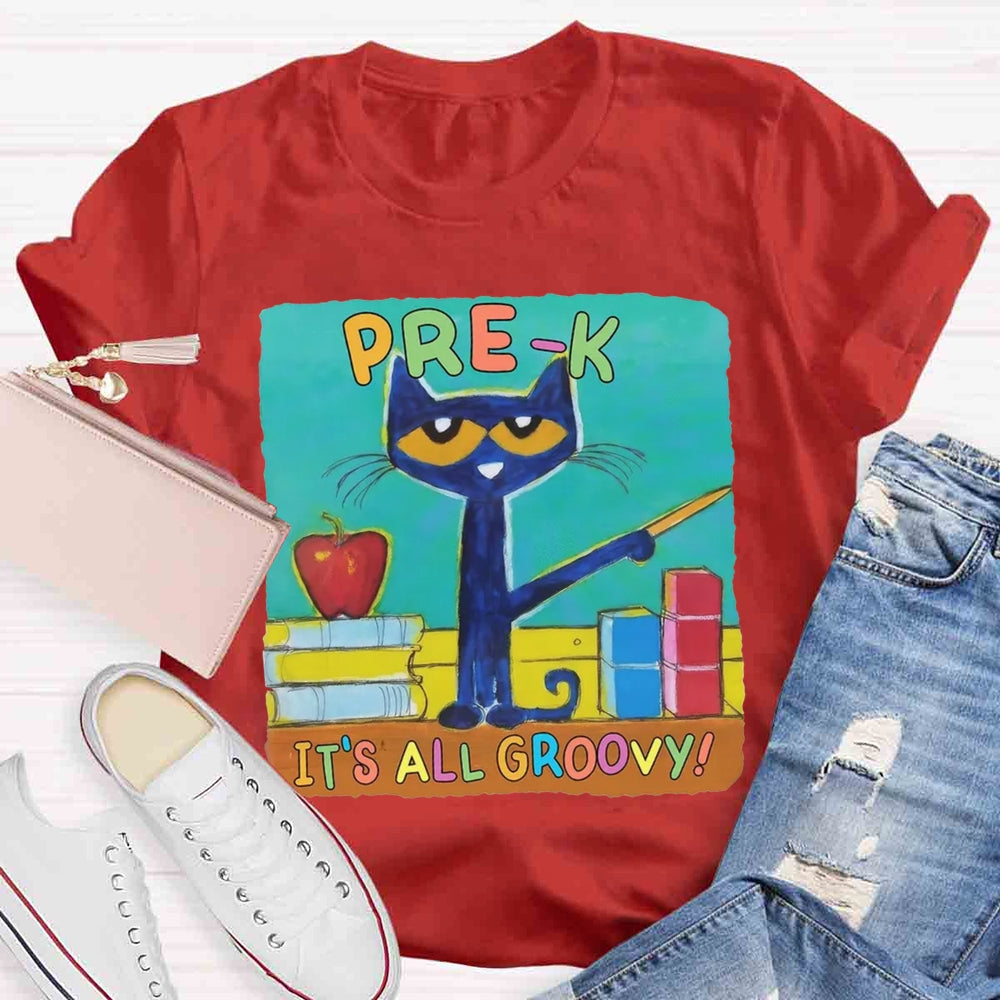 Personalized Grade It's All Groovy Pete The Cat T-shirt