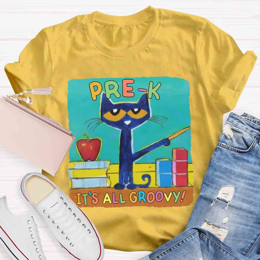 Personalized Grade It's All Groovy Pete The Cat T-shirt