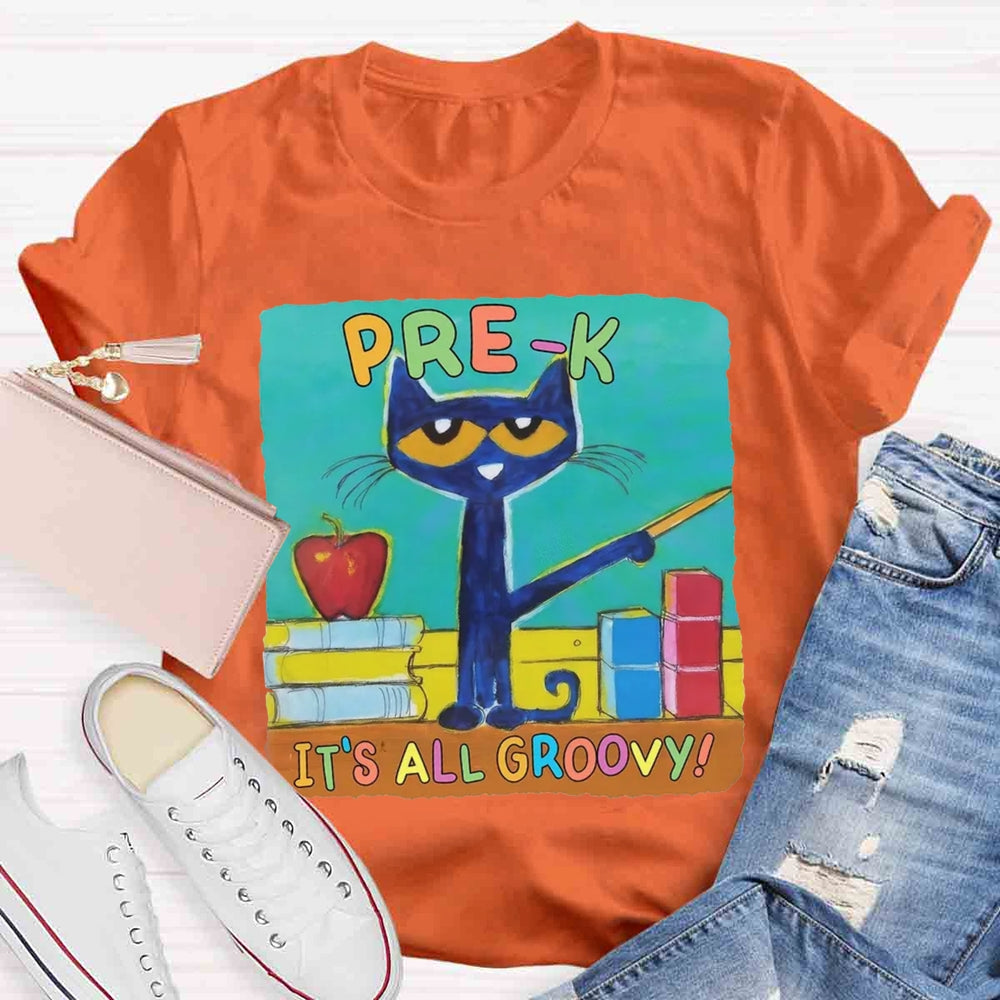 Personalized Grade It's All Groovy Pete The Cat T-shirt