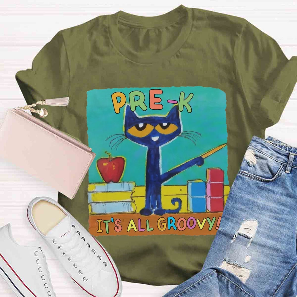 Personalized Grade It's All Groovy Pete The Cat T-shirt