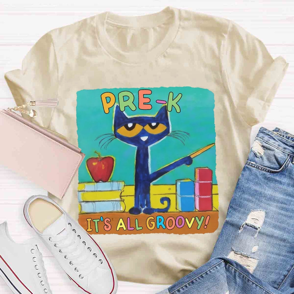 Personalized Grade It's All Groovy Pete The Cat T-shirt