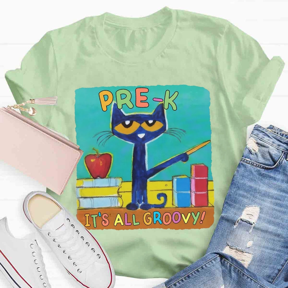 Personalized Grade It's All Groovy Pete The Cat T-shirt