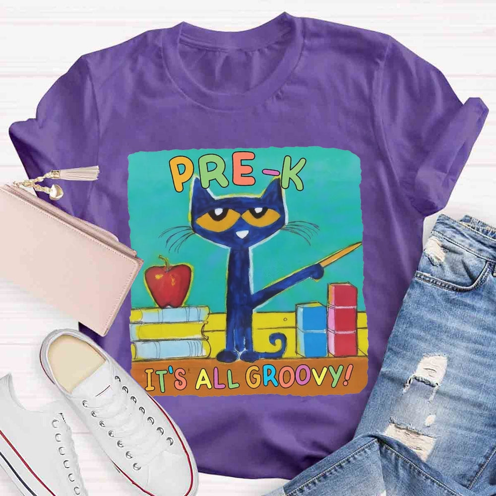 Personalized Grade It's All Groovy Pete The Cat T-shirt