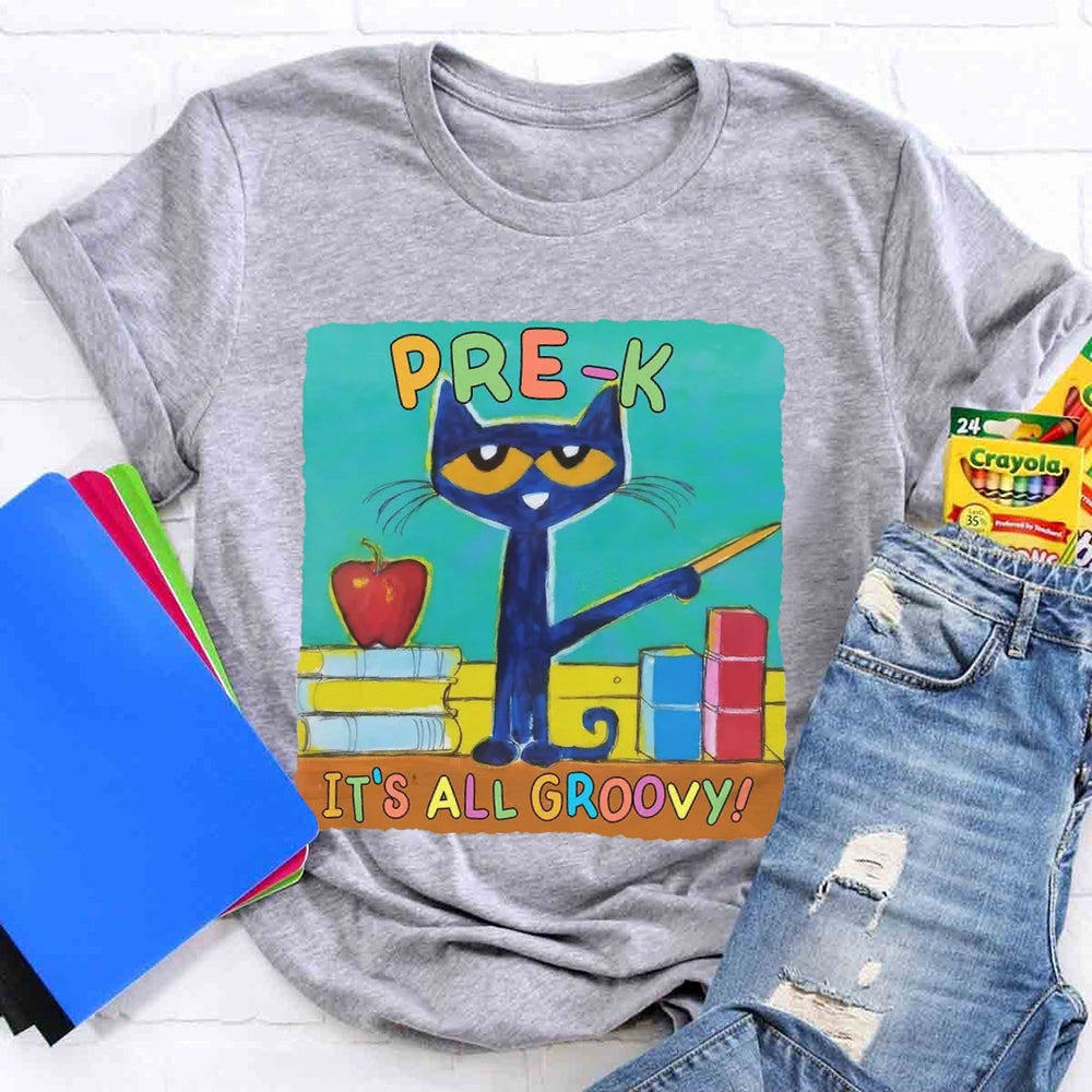 Personalized Grade It's All Groovy Pete The Cat T-shirt