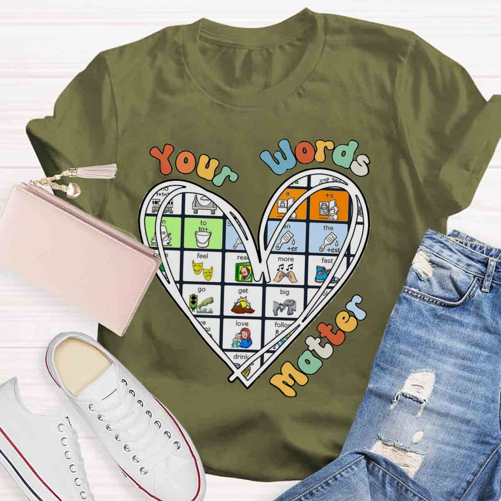 Your Word Matter Heart T-shirt