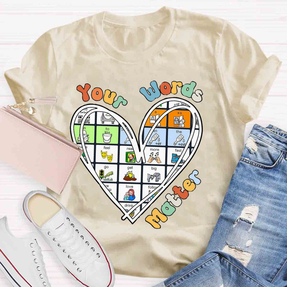 Your Word Matter Heart T-shirt