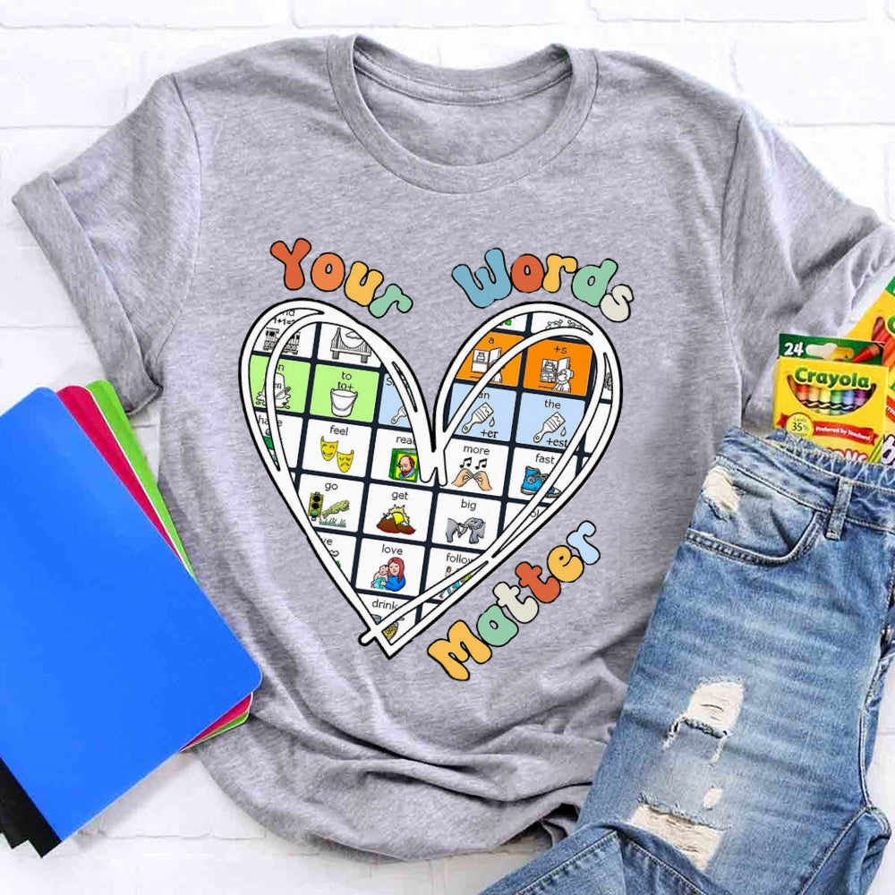 Your Word Matter Heart T-shirt