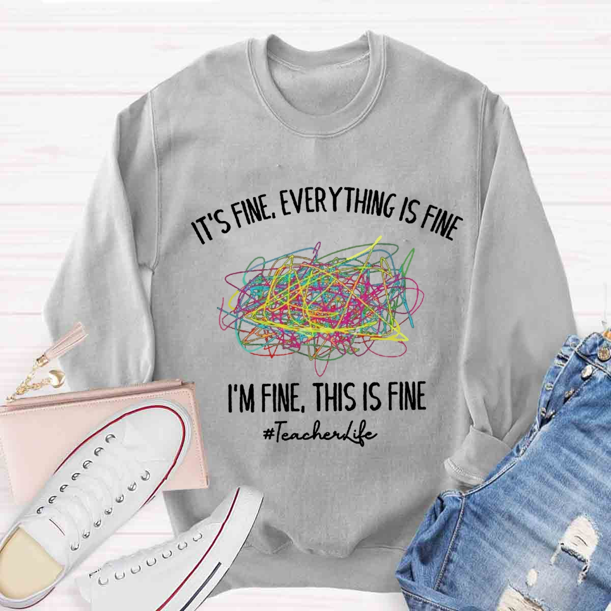 Everything Is Fine Sweatshirt