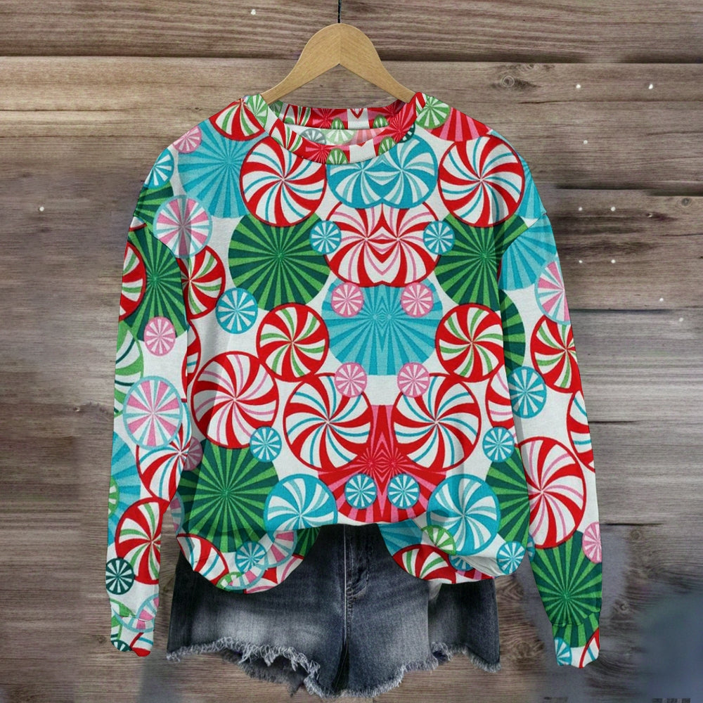 Cute Floral Pinwheel Design Teacher Sweatshirt