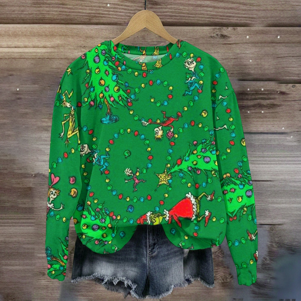 Mysterious Green Grinch Christmas Sweatshirt