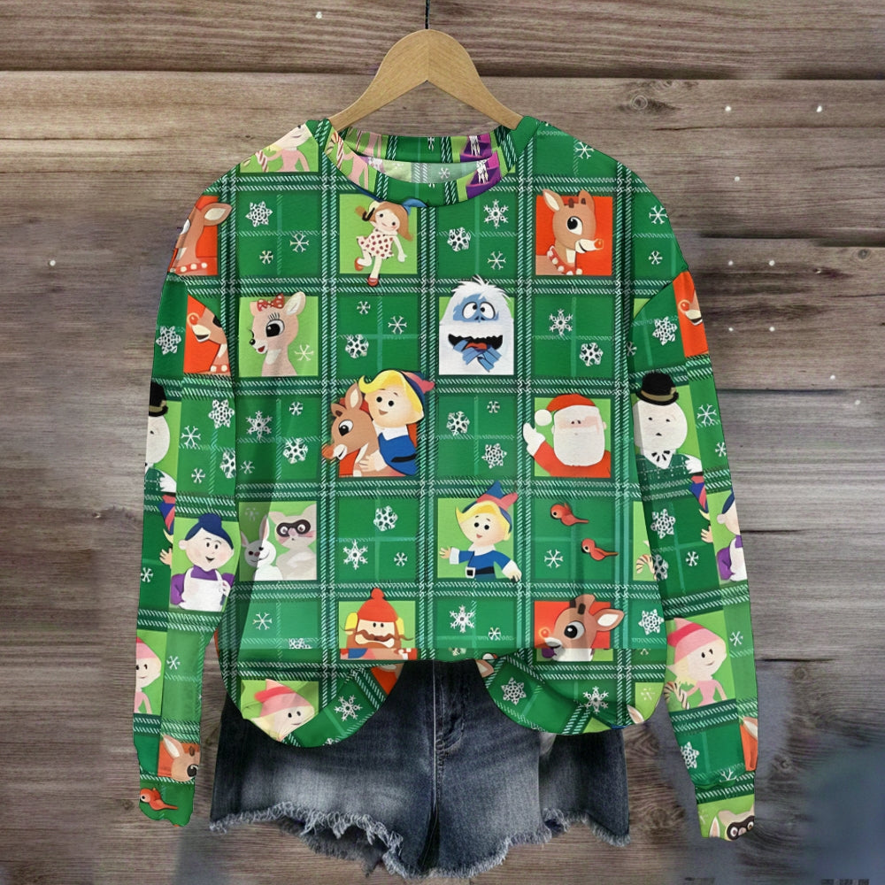 Green Christmas Character Sweatshirts