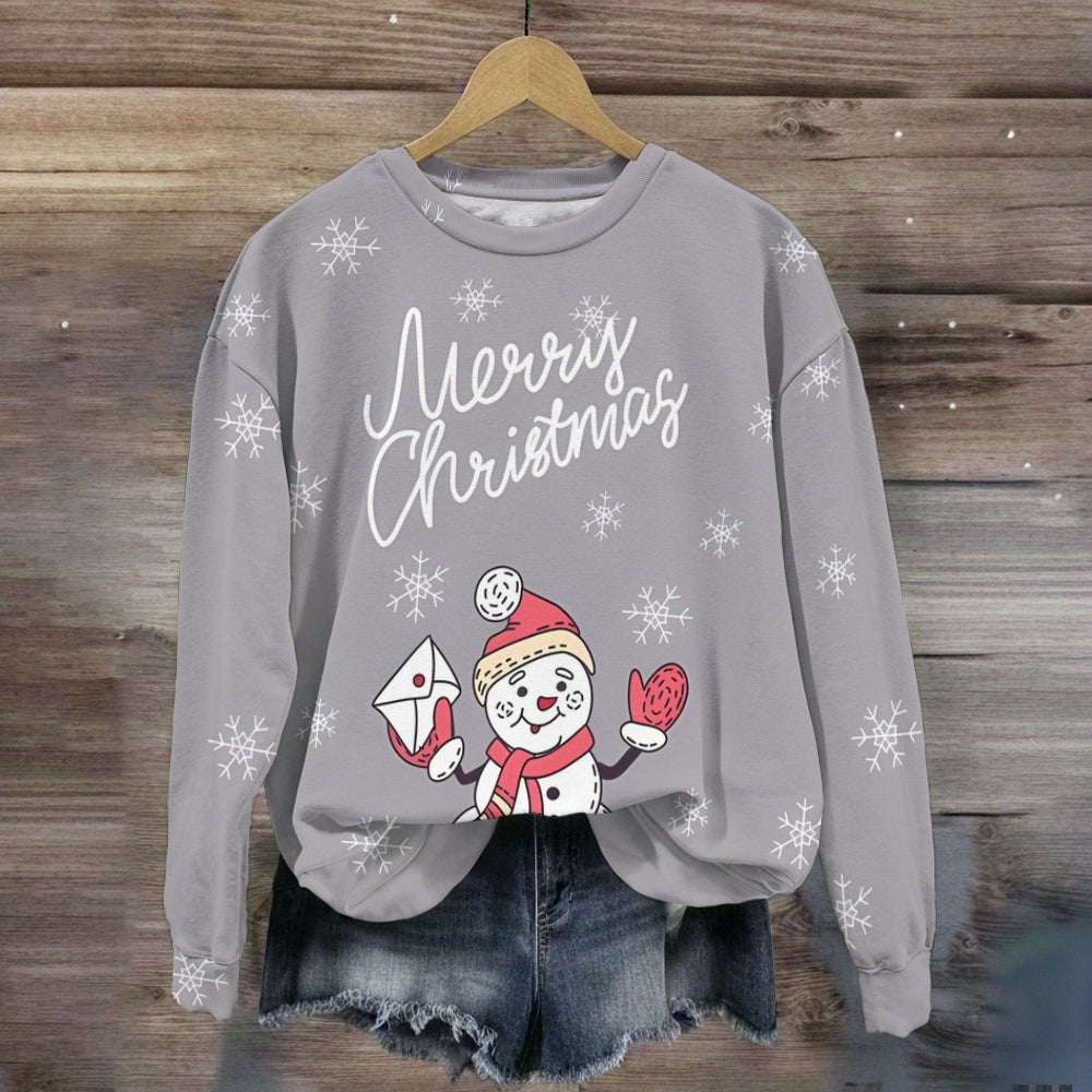 Merry Christmas Santa Claus Delivering Letter Sweatshirts