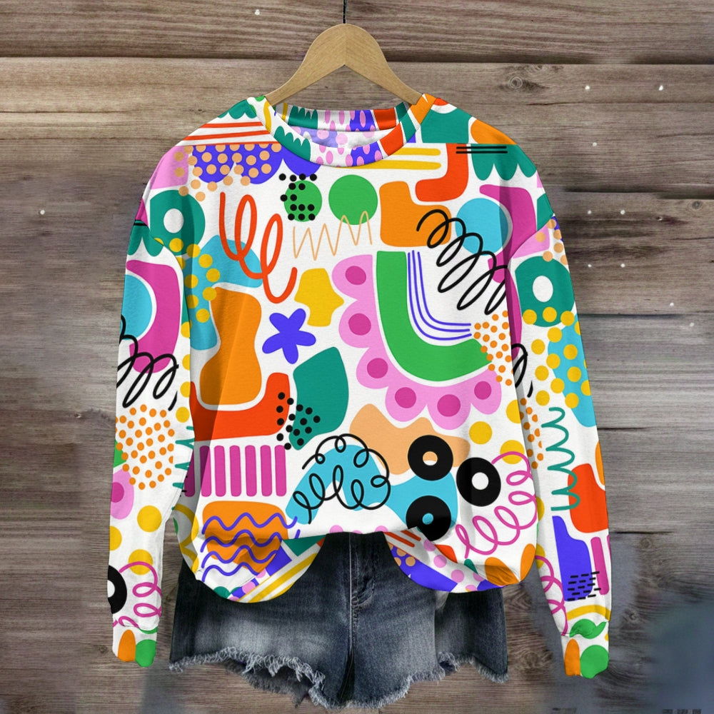 Bright Geometric Art Sweatshirts