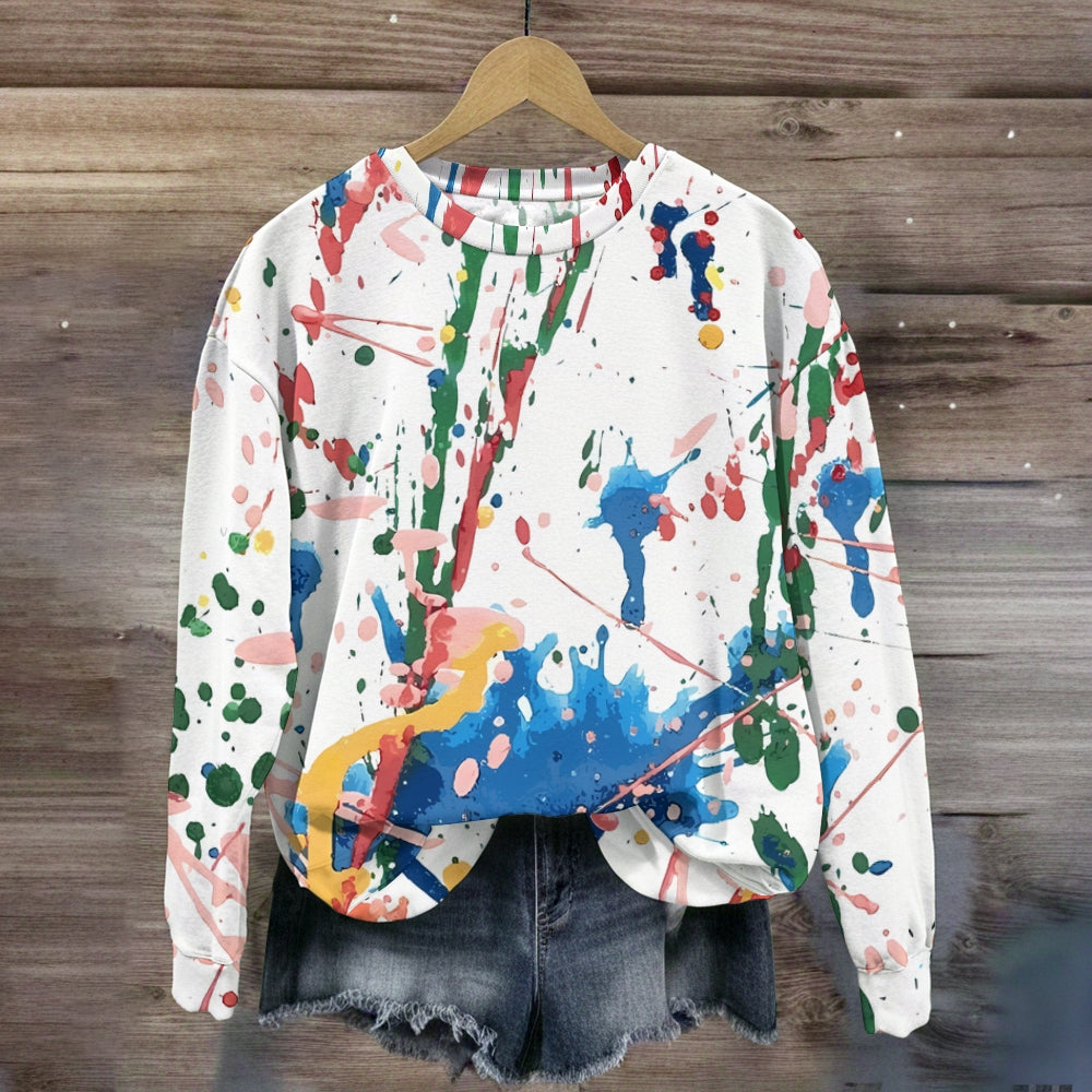 Abstract Art Watercolor Teacher Sweatshirt