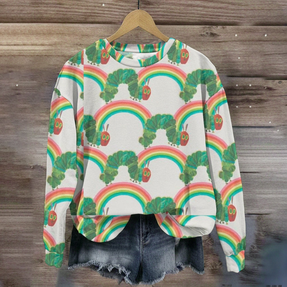 The Very Hungry Caterpillar Pattern Teacher Sweatshirt