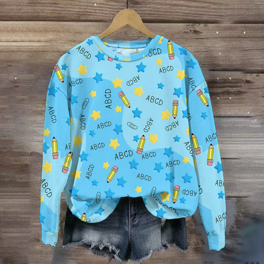 ABCD Pencil Star Sweatshirt