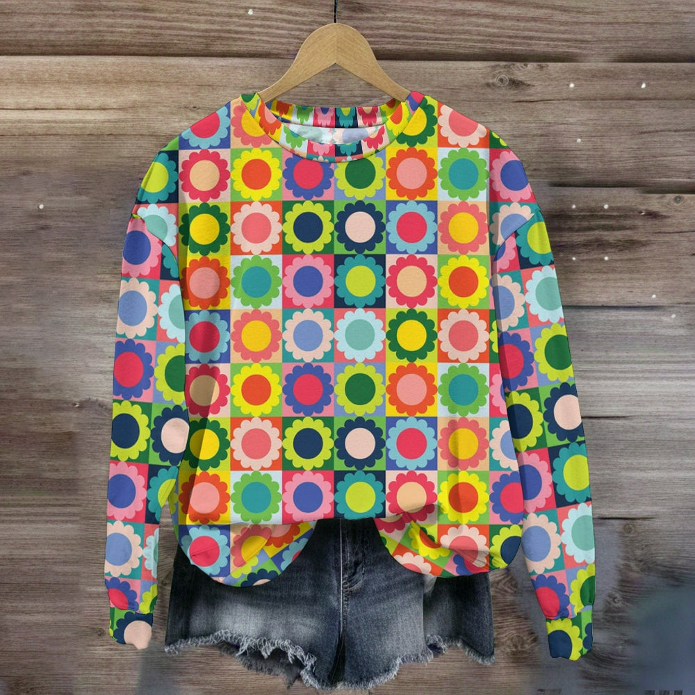 Flower Pie in Multi Sweatshirt