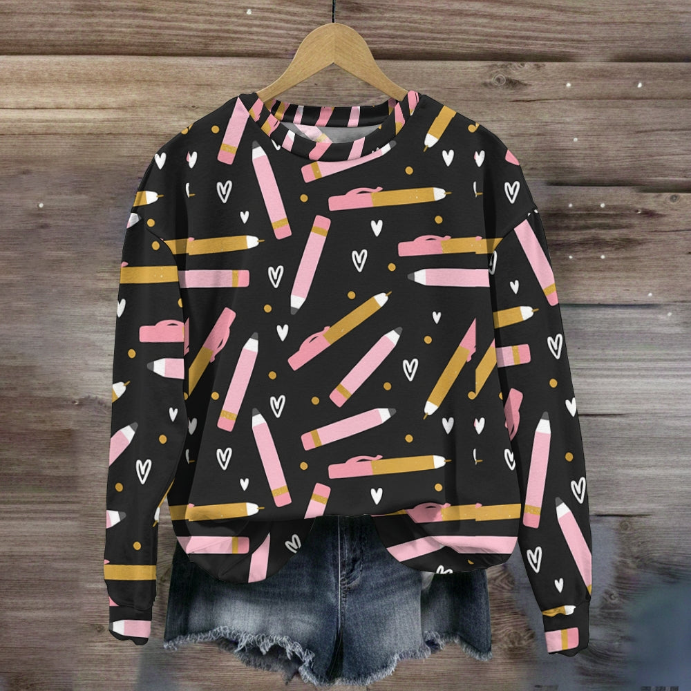 Heart Pencile Sweatshirt