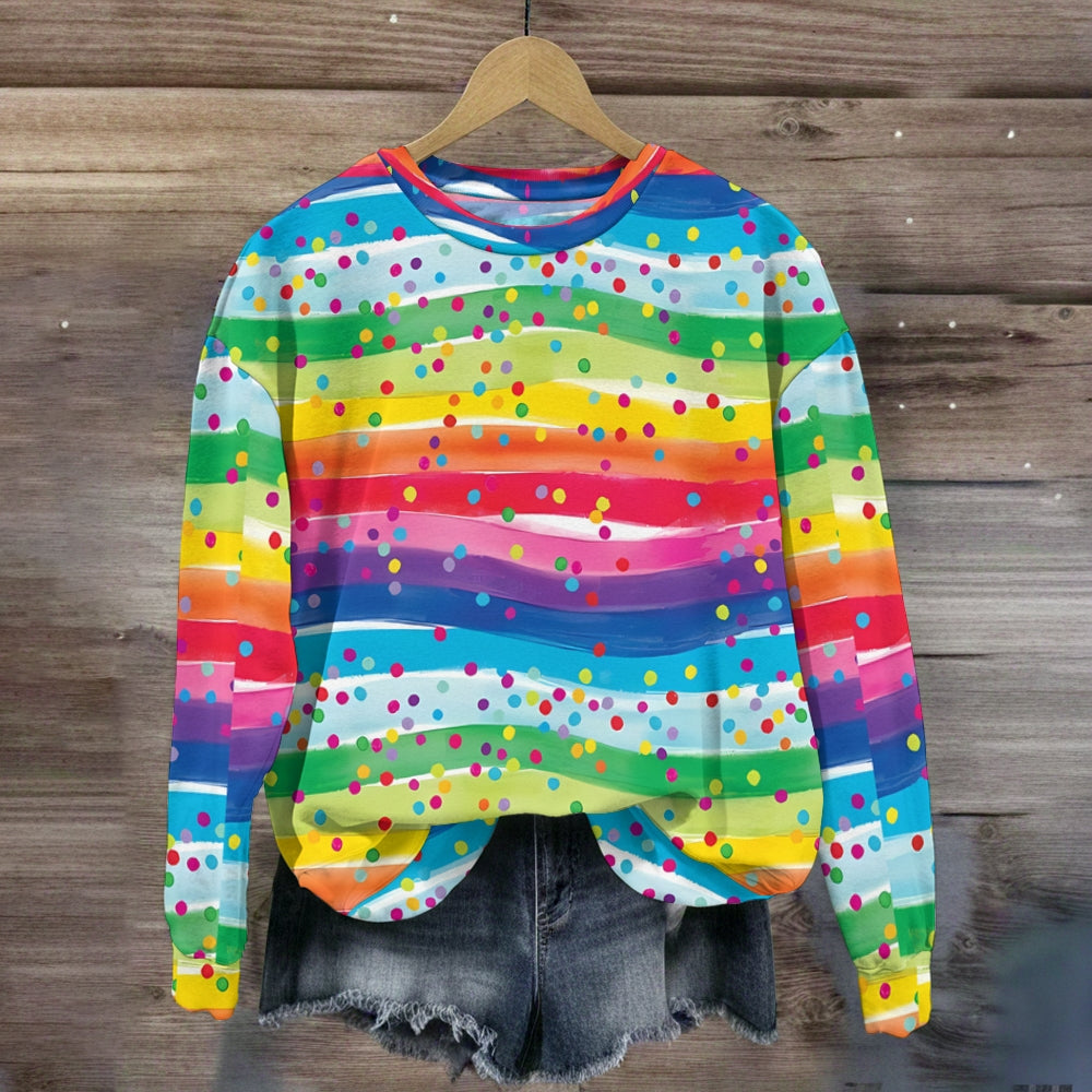 Rainbow Dots Sweatshirt