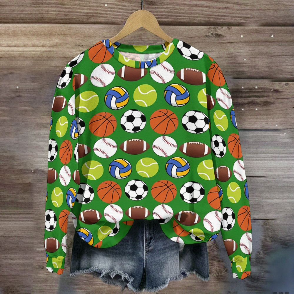 Game Day Basketball Ball Sweatshirt