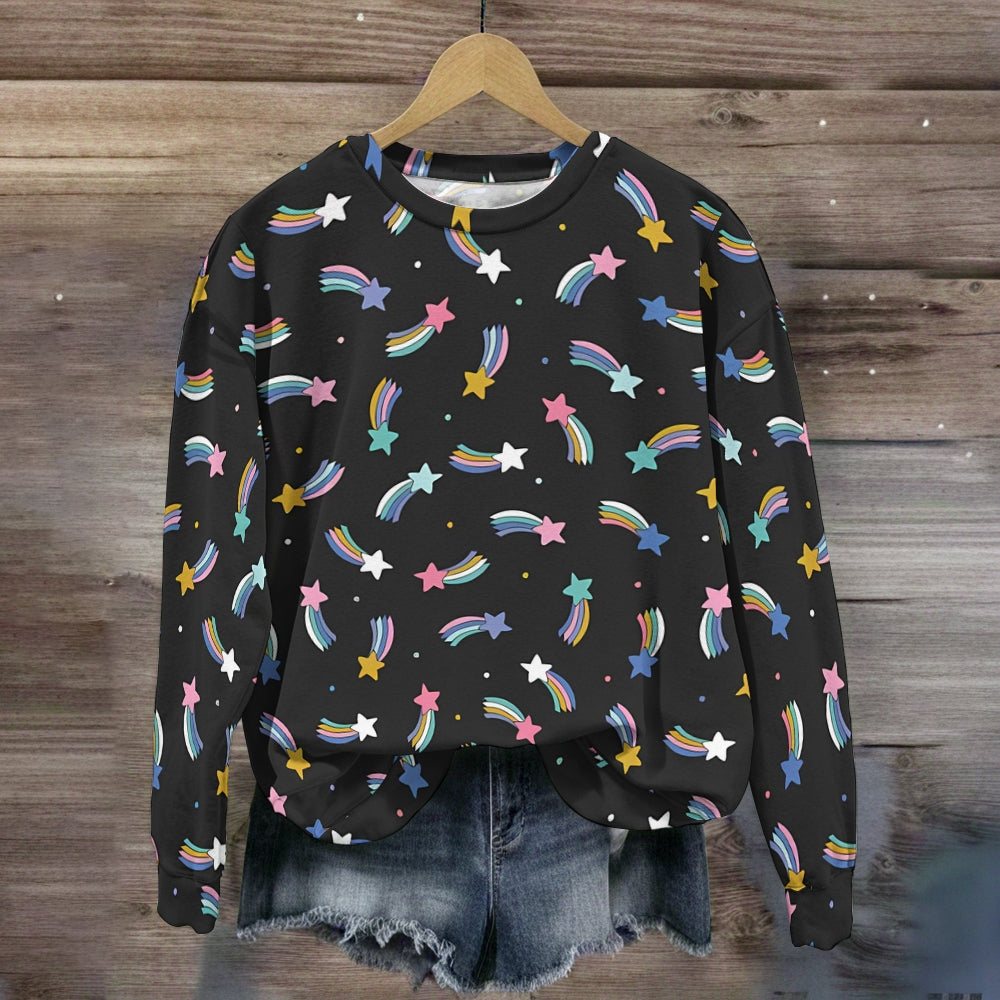 Colorful Star World Sweatshirt