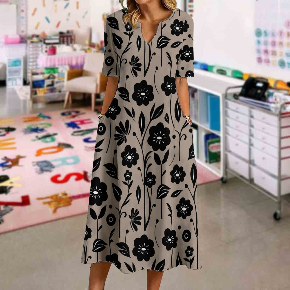 Elegant And Atmospheric Flowers Dress