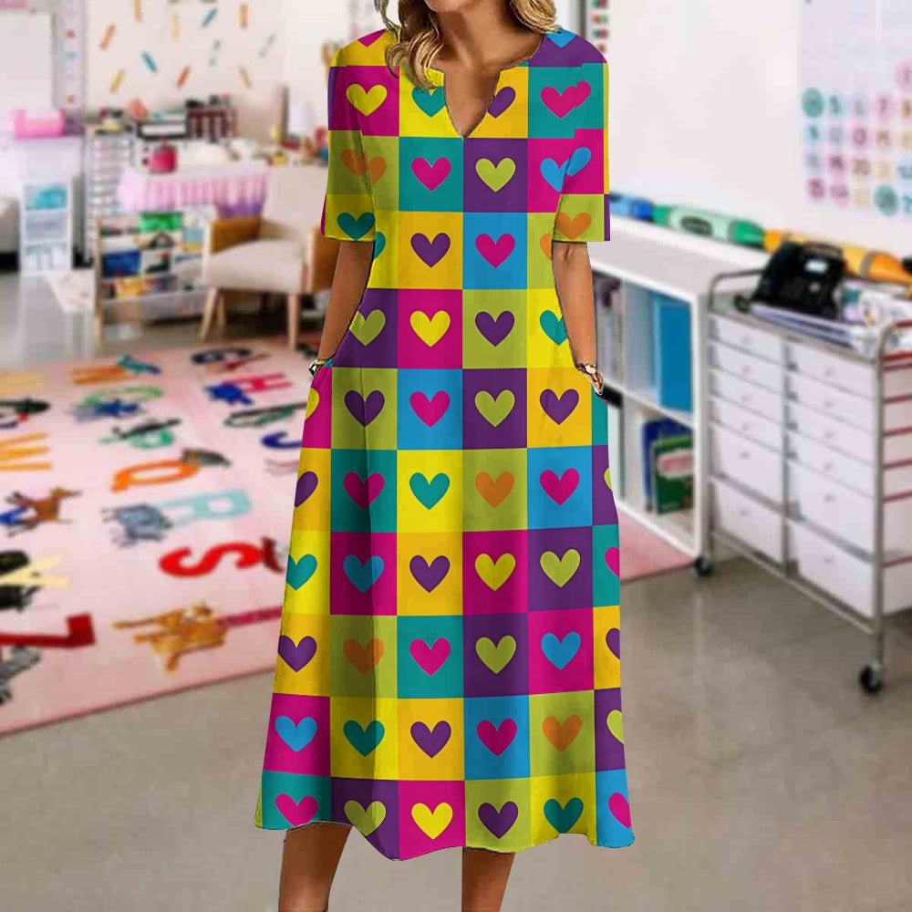 Colorful Heart Dress