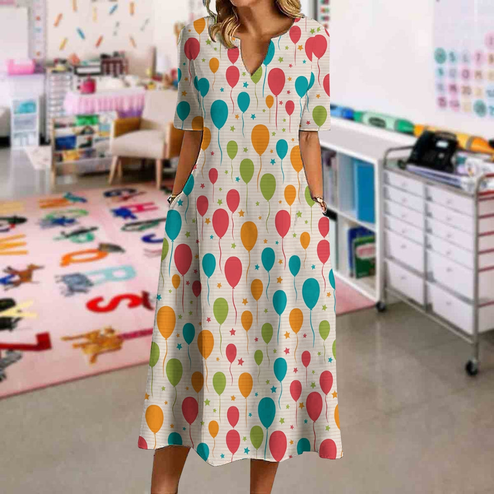 Balloons Floating In The Wind Dress