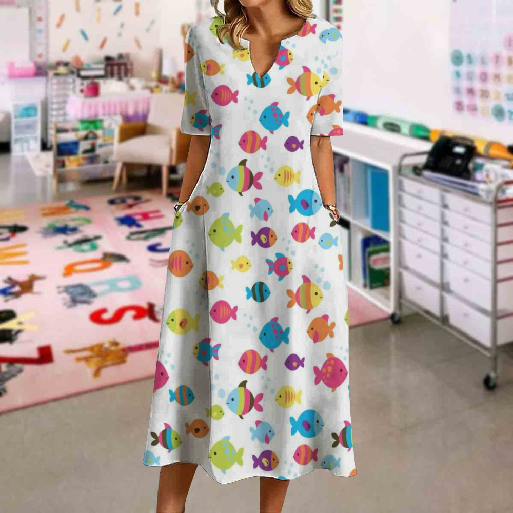 Free Little Fish In Summer Dress