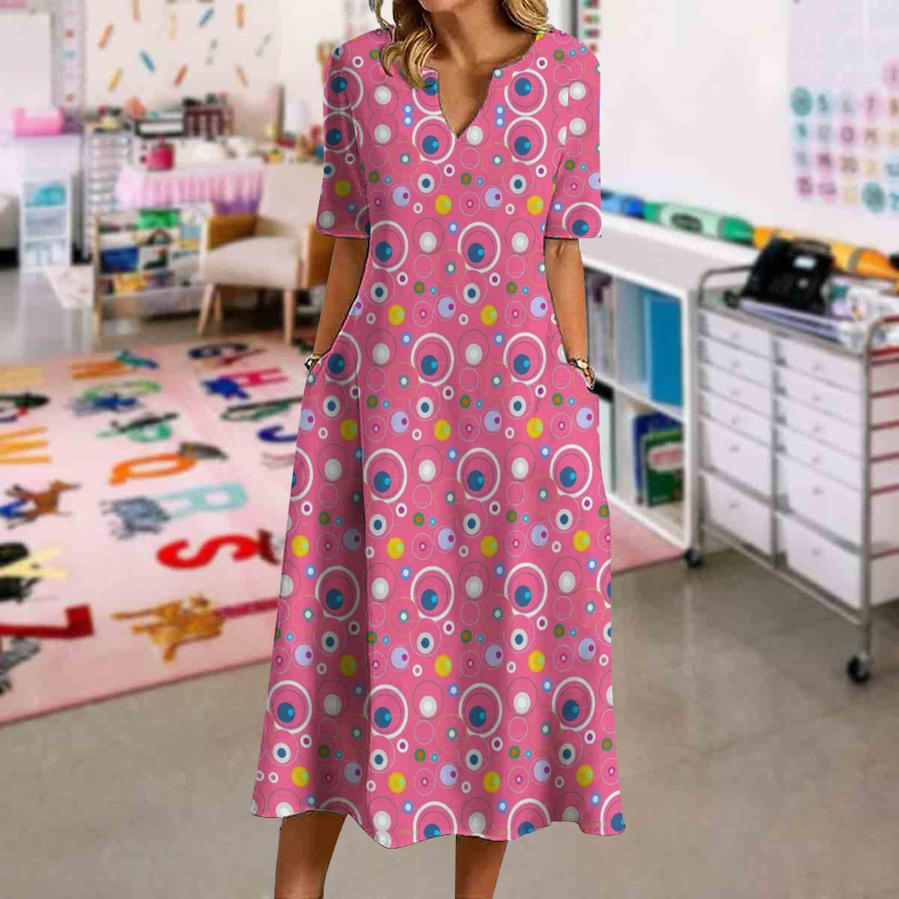 Pink Circle Dress