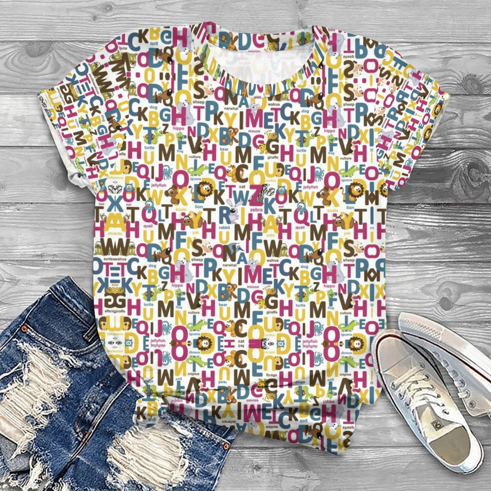 Animal alphabet T-shirt