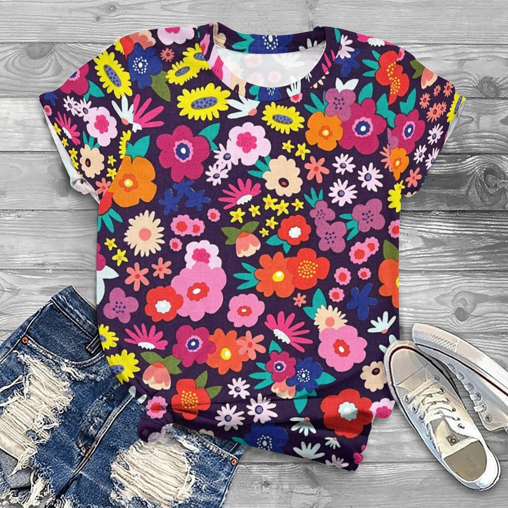 Vintage floral print T-shirt