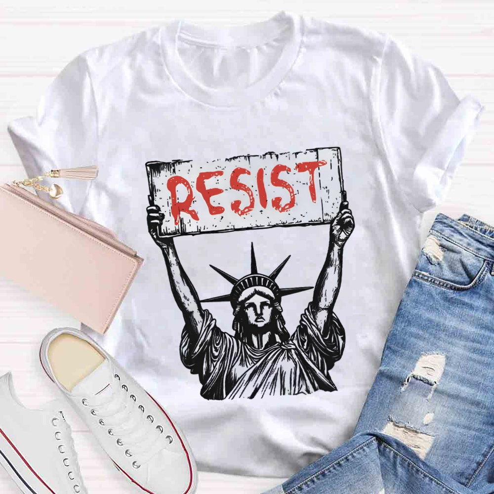 Statue Of Liberty Resist T-Shirt