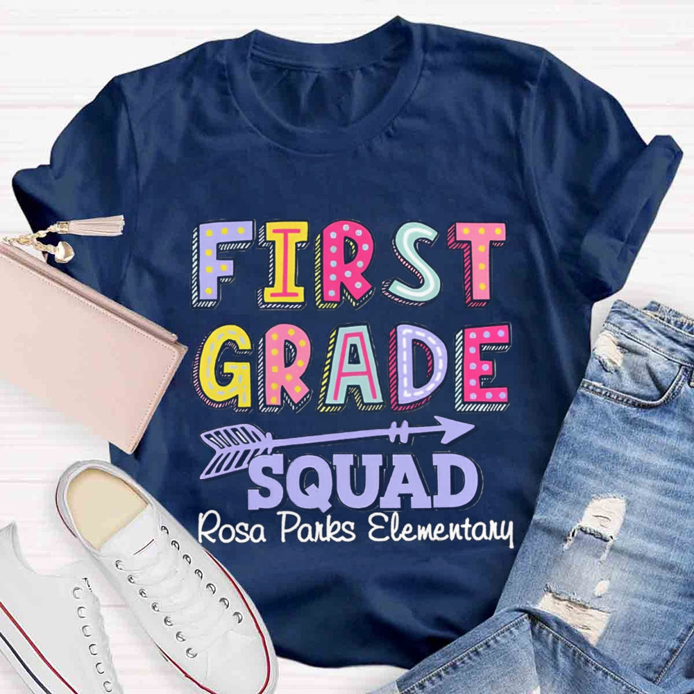 Personalized Grade And School Name In Our Lovely Class Teacher T-Shirt