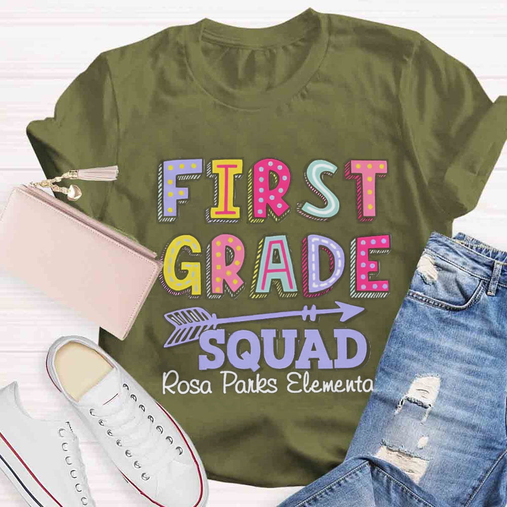 Personalized Grade And School Name In Our Lovely Class Teacher T-Shirt
