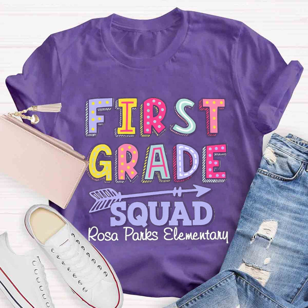 Personalized Grade And School Name In Our Lovely Class Teacher T-Shirt