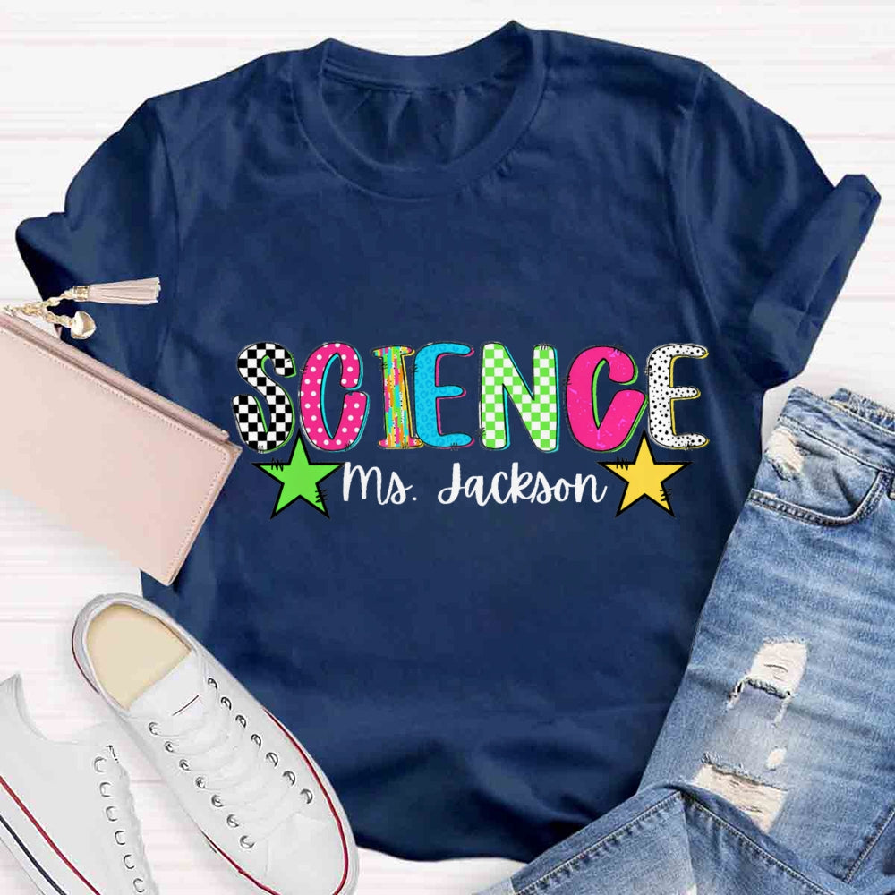 Personalized Name Understanding Science Star T-shirt