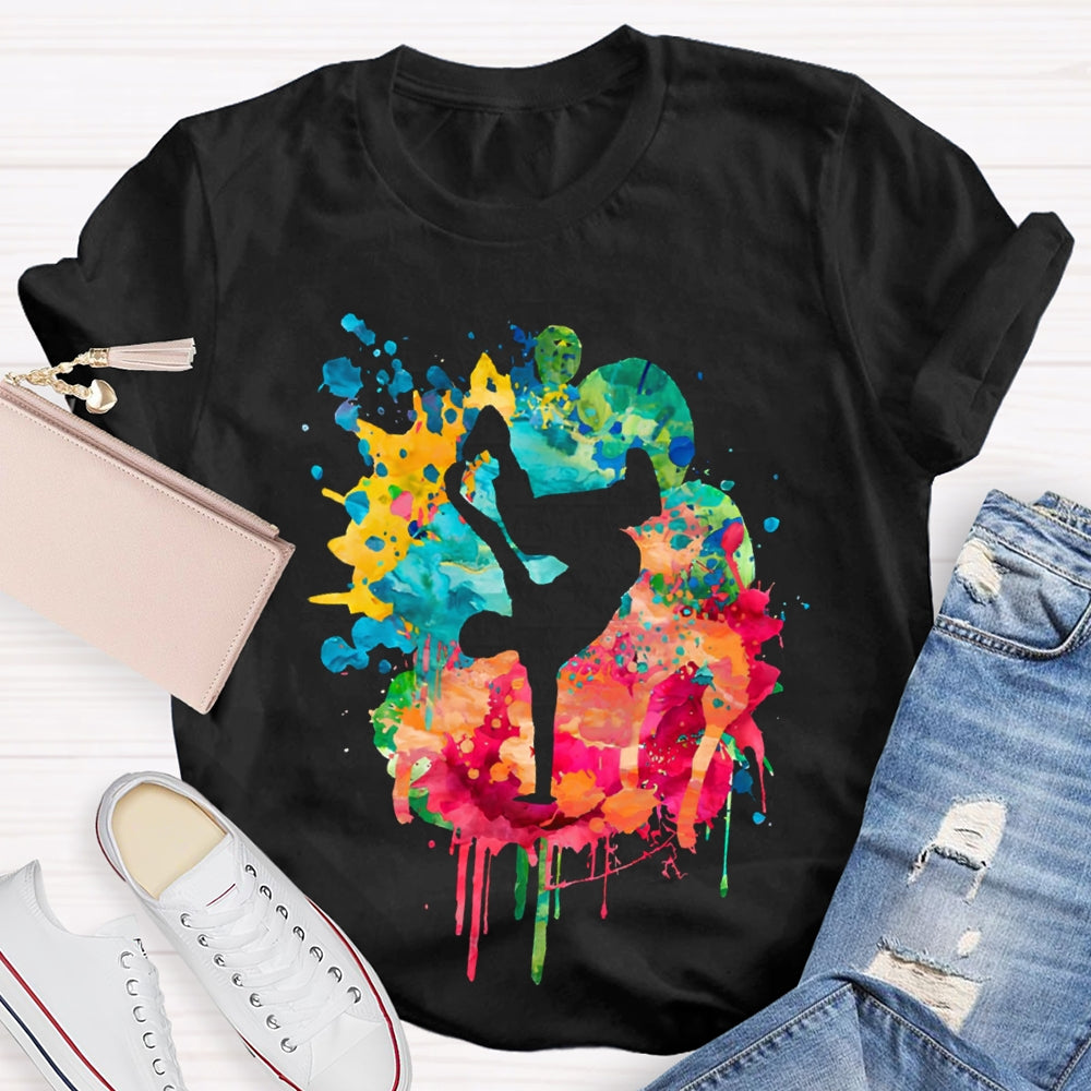 Watercolor Dancing Teacher Shirt