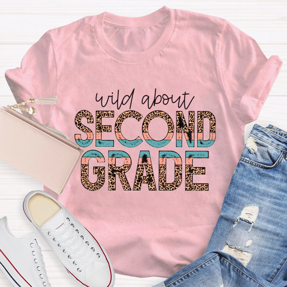 Personalized Grade Wild About Leopard Polka Dot Print T-shirt