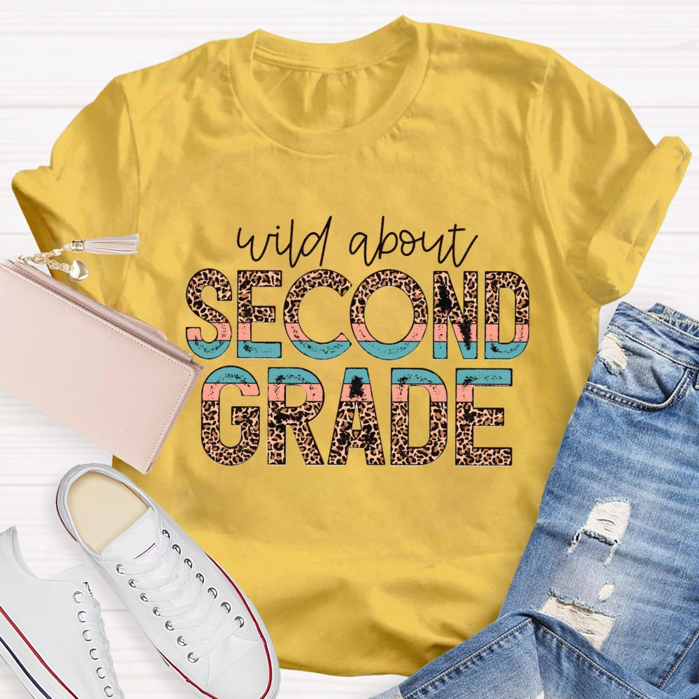 Personalized Grade Wild About Leopard Polka Dot Print T-shirt