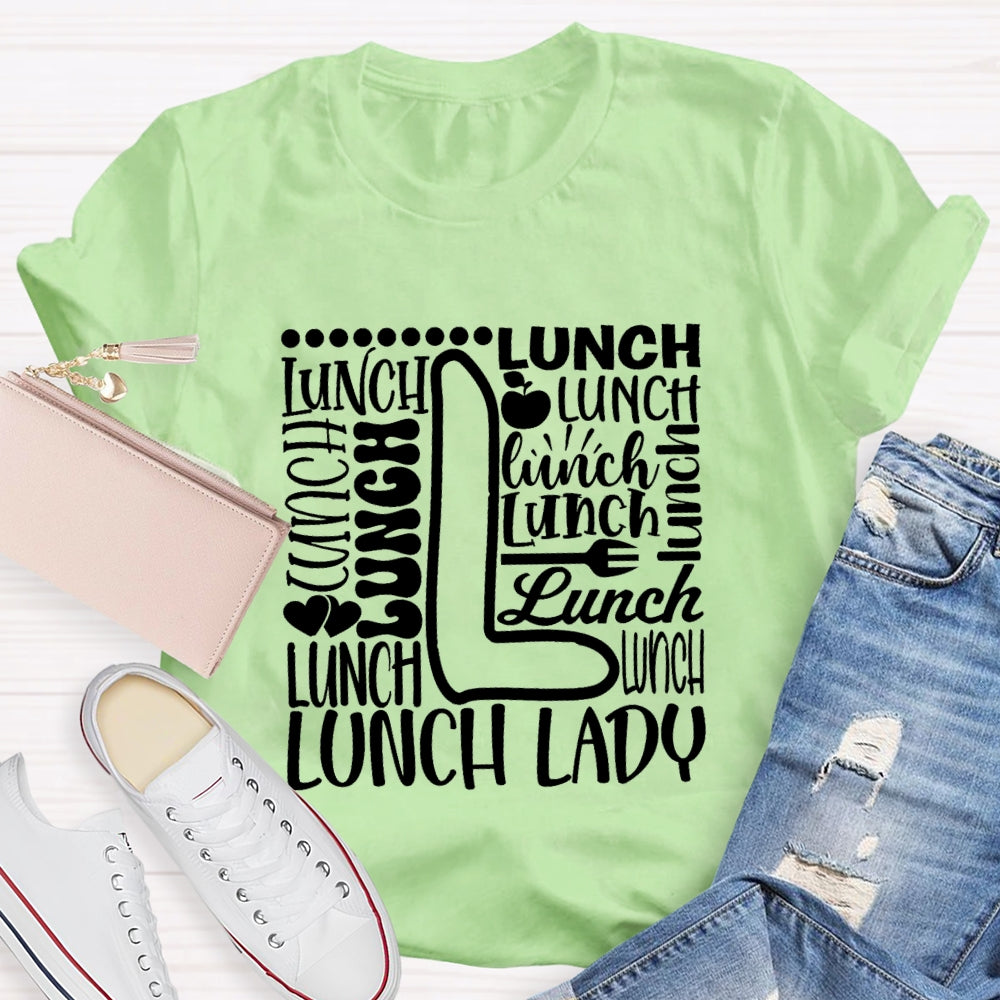 Lunch Lady Apple Spoon T-shirt