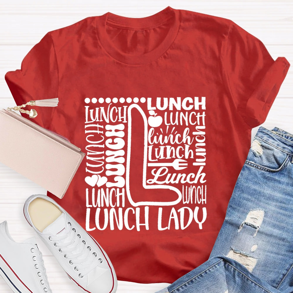 Lunch Lady Apple Spoon T-shirt